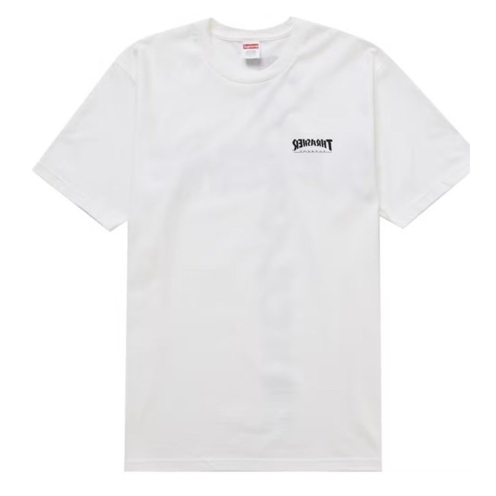 New Supreme Thrasher Cross Tee White Size L C100